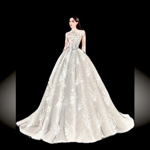 Custom order wedding dress - Picture 1 of 4